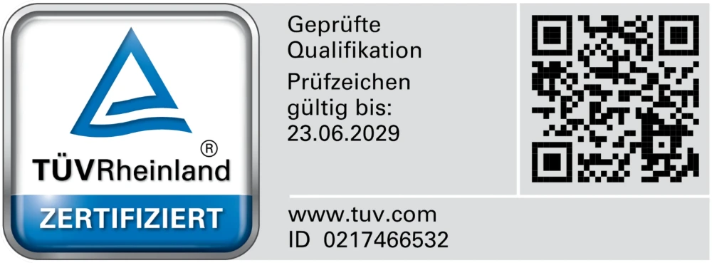 TÜV Rheinland Geprüfte Qualifikation